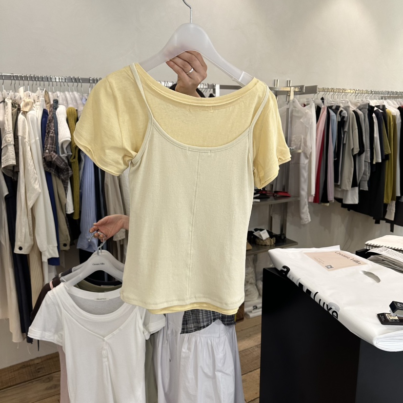 CREAM VILLA韓國直郵女士新品推薦吊帶背心CREAMVILLA吊帶/背心