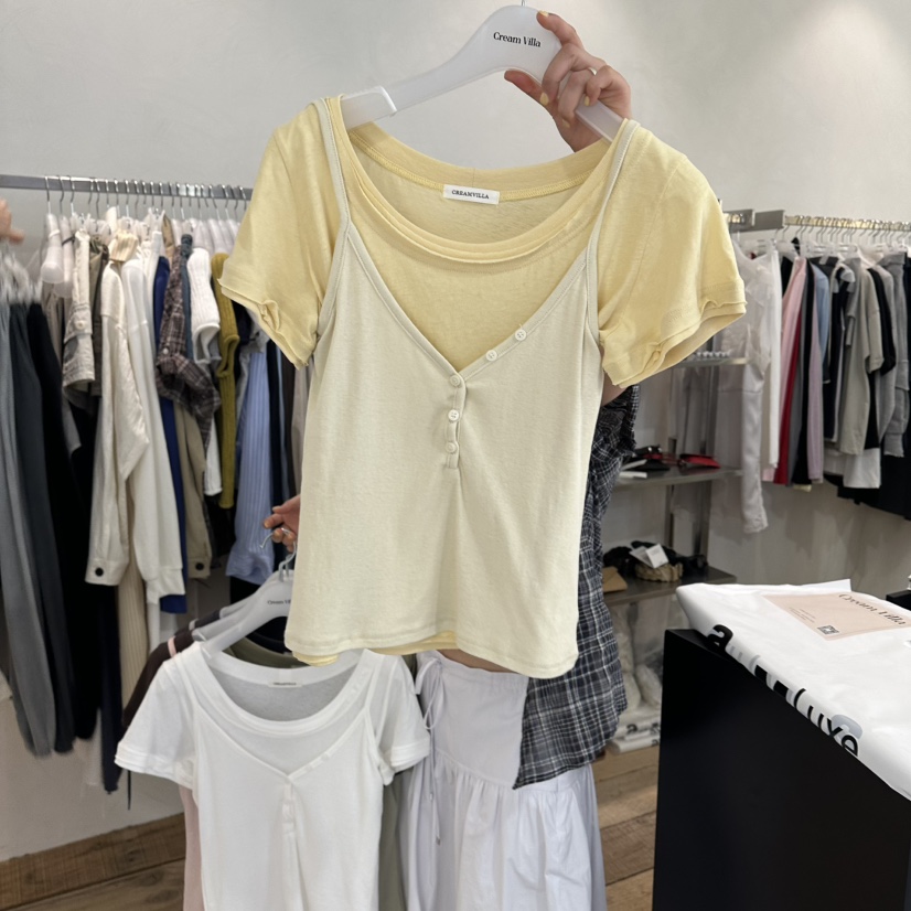 CREAM VILLA韓國直郵女士新品推薦吊帶背心CREAMVILLA吊帶/背心圖色1