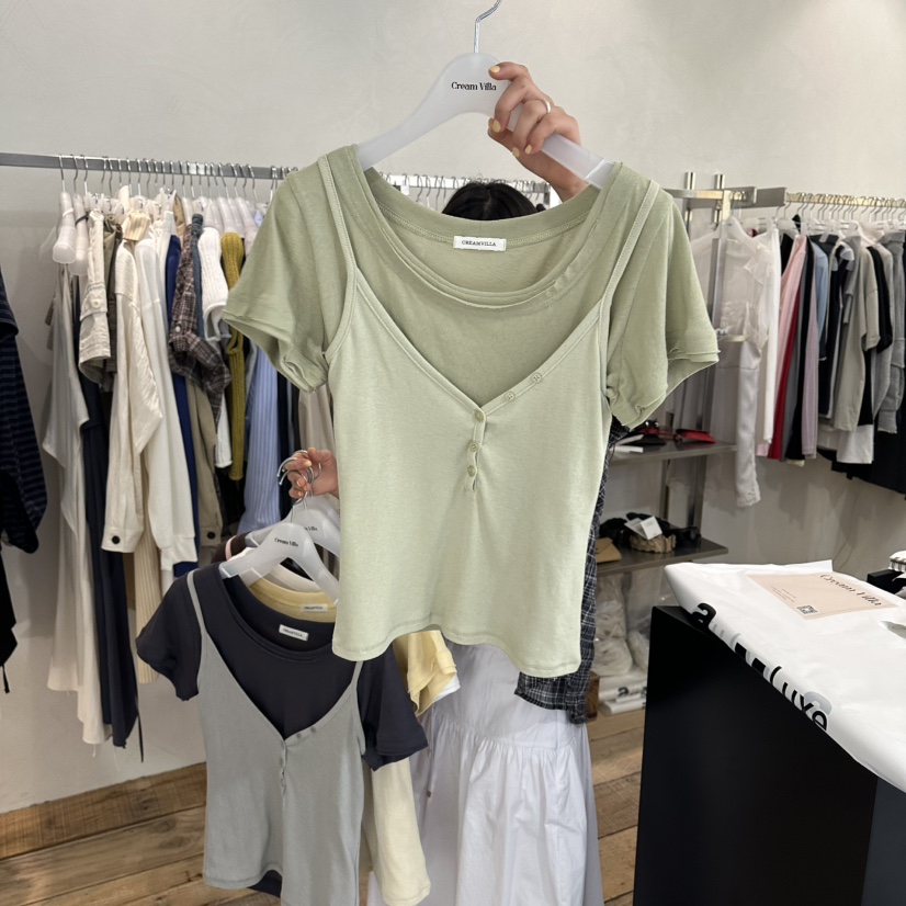 CREAM VILLA韓國直郵女士新品推薦吊帶背心CREAMVILLA吊帶/背心圖色4