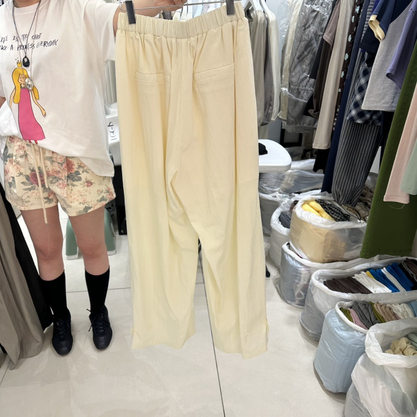 EGG IS韓國東大門代購女士新款休閑職業時尚26春夏休閑褲EGG IS休閑褲