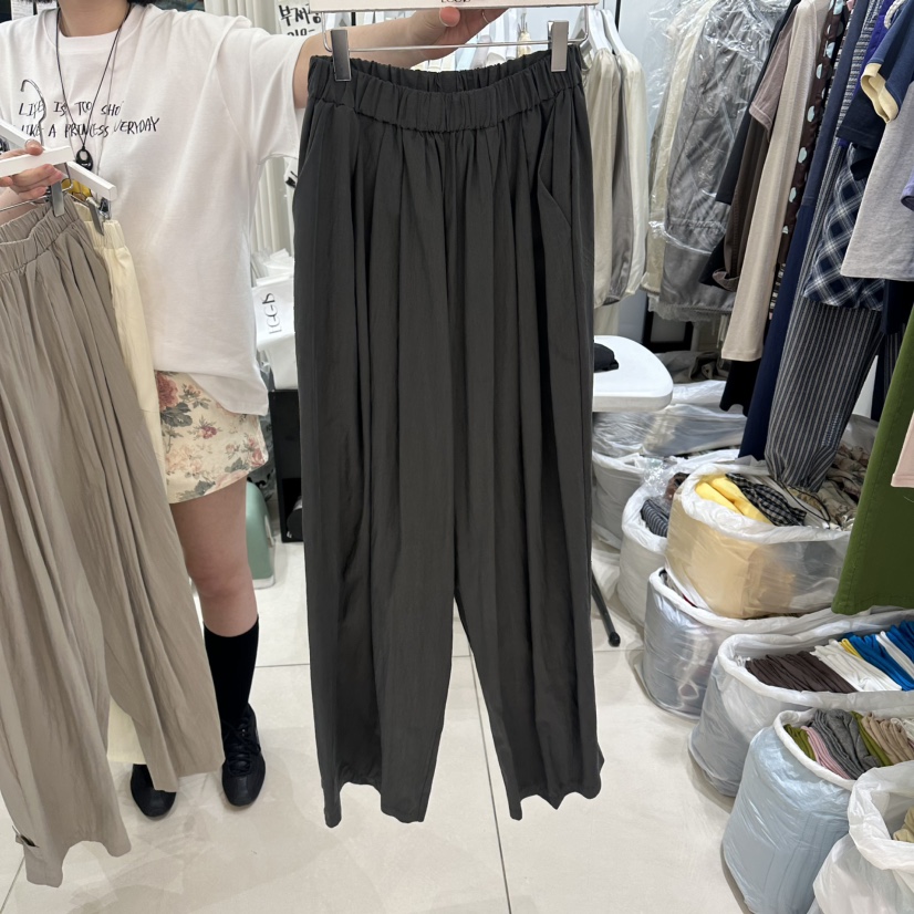 EGG IS韓國東大門代購女士新款休閑職業時尚26春夏休閑褲EGG IS休閑褲圖色2