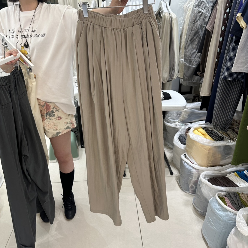 EGG IS韓國東大門代購女士新款休閑職業時尚26春夏休閑褲EGG IS休閑褲圖色3