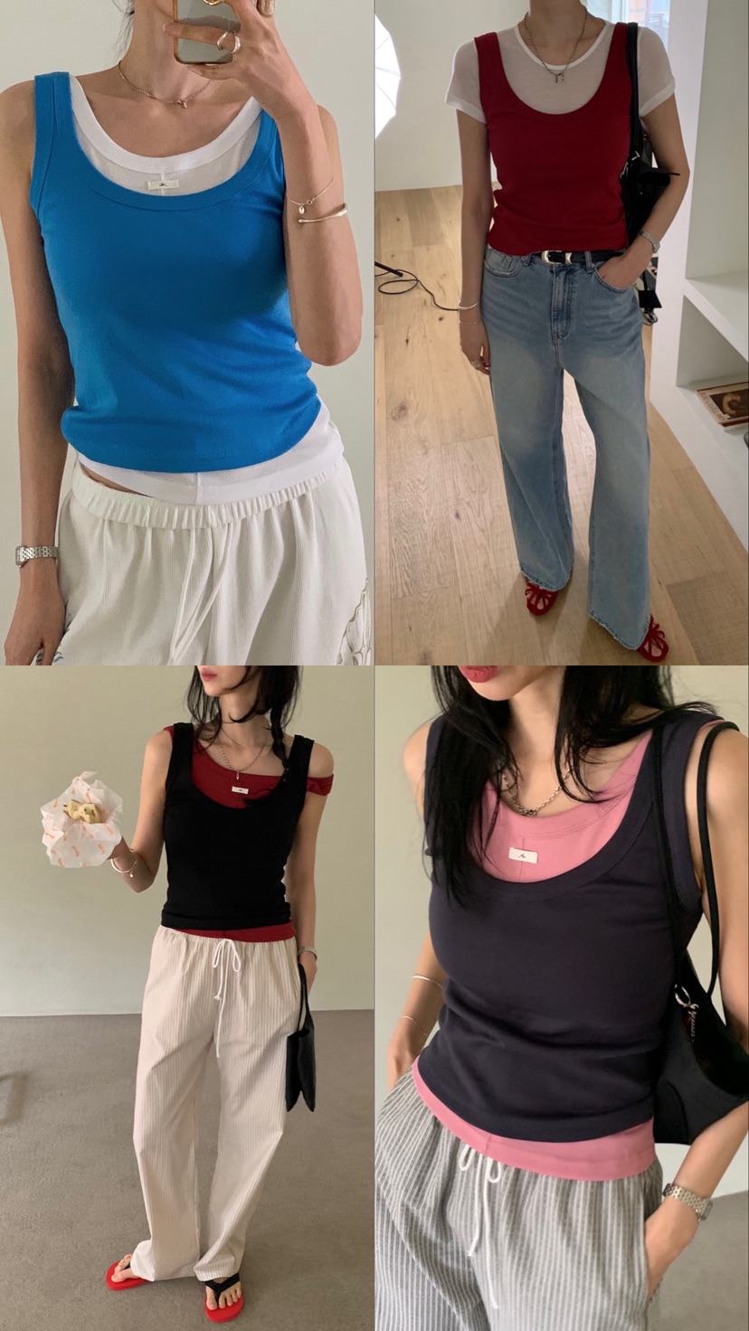 ARC韓國直郵女士新品26夏季時尚熱賣26春夏人氣職業吊帶背心ARC EN CIEL吊帶/背心