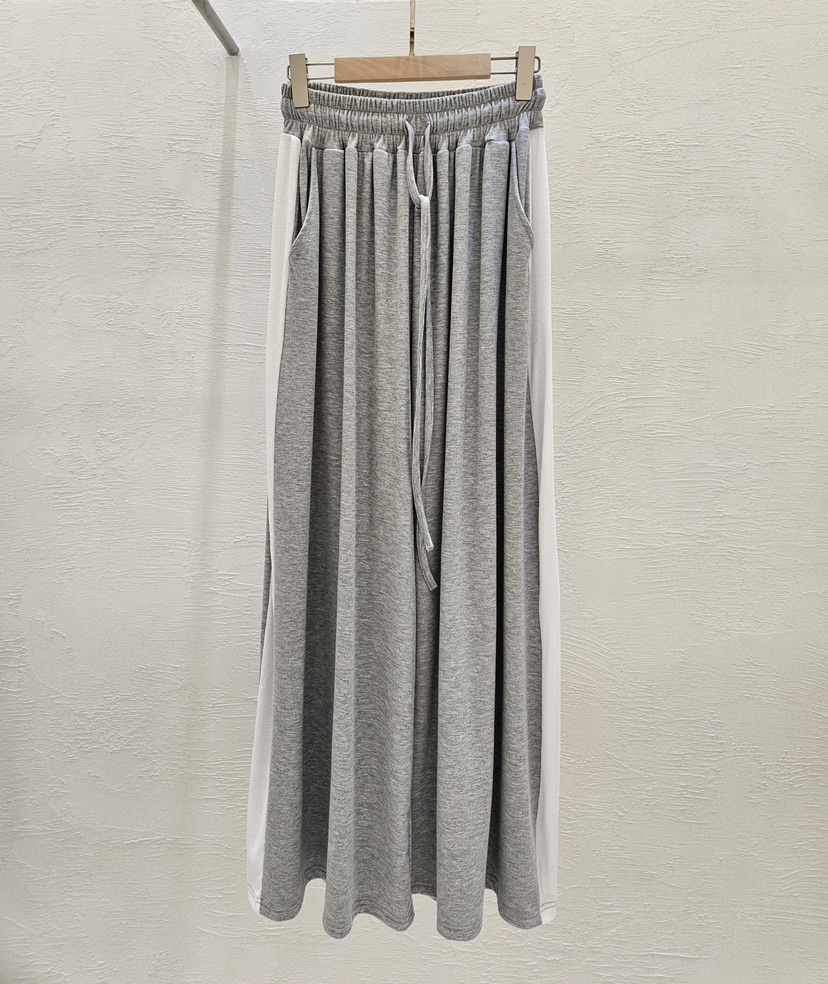 GOSSIP韓國東大門代購女士新款26夏季熱賣休閑褲闊腿褲撞色GOSSIP休閑褲圖色1