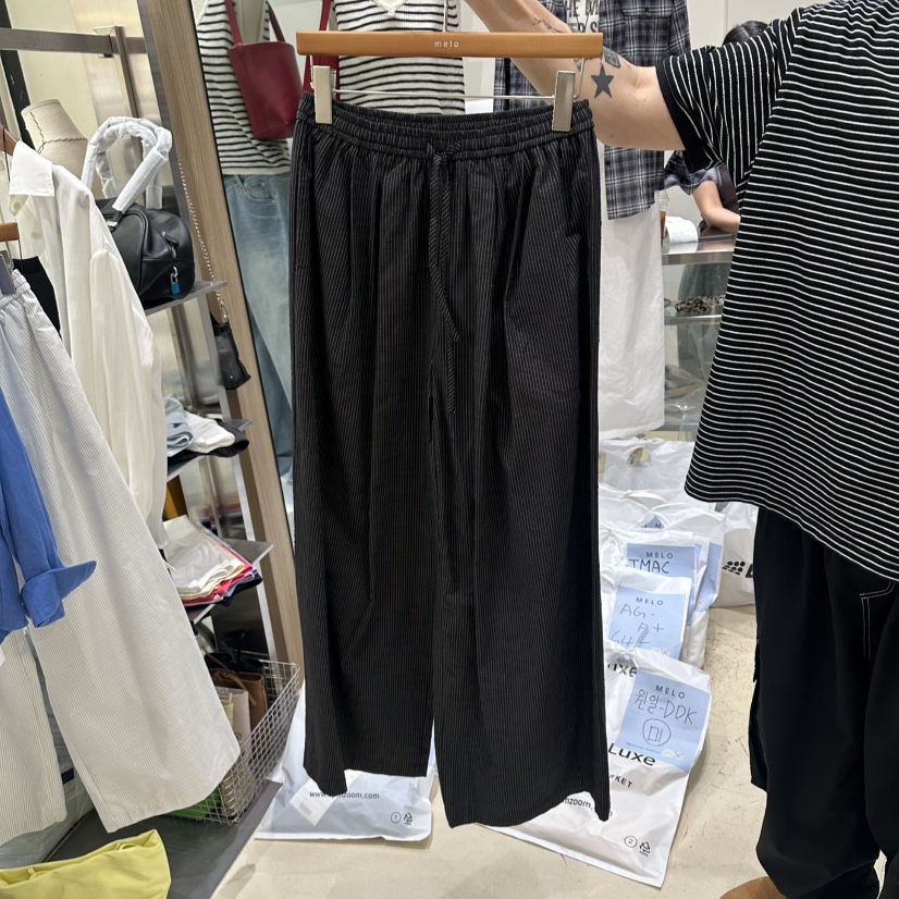 MELO韓國東大門直郵女裝新品人氣休閑26春夏職業休閑褲腰帶MELO休閑褲圖色3