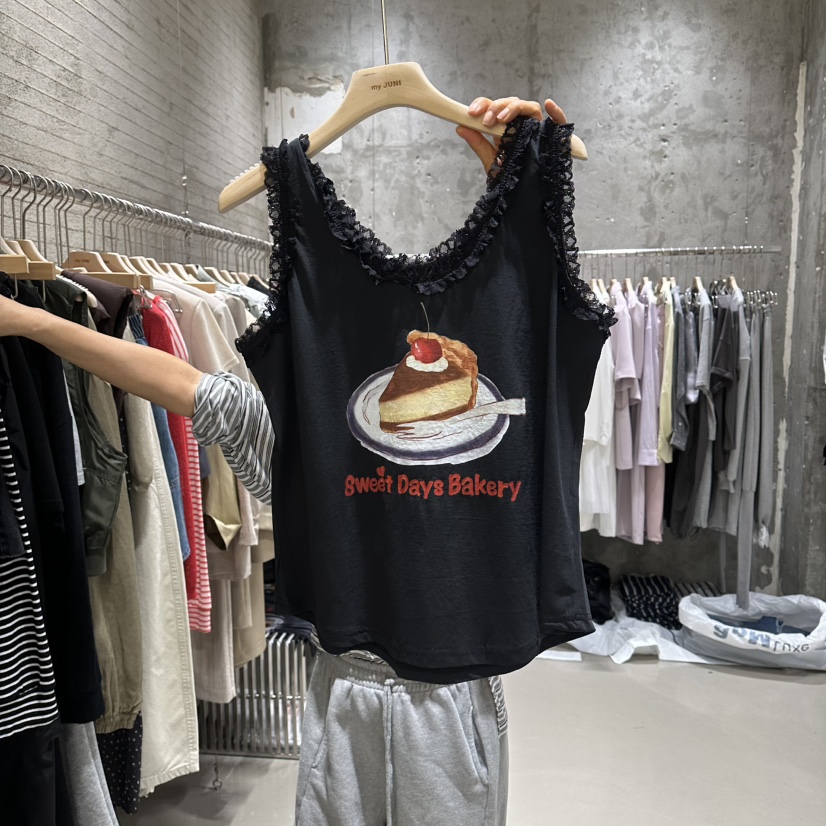 JUNI韓國東大門代購女士新品26夏季人氣26春夏熱賣吊帶背心my juni吊帶/背心圖色2