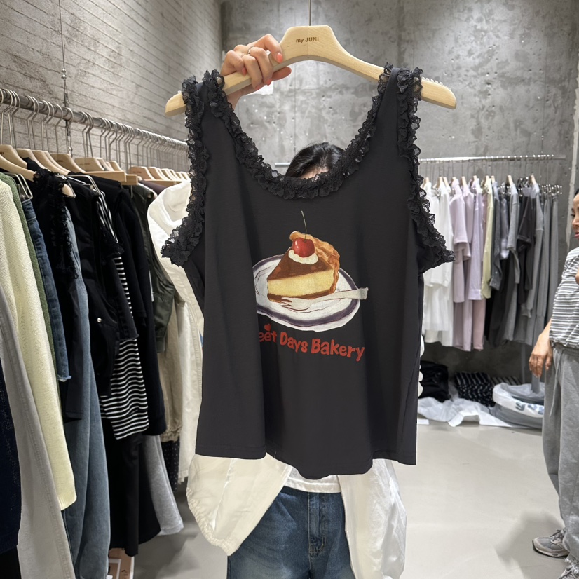 JUNI韓國東大門代購女士新品26夏季人氣26春夏熱賣吊帶背心my juni吊帶/背心圖色3