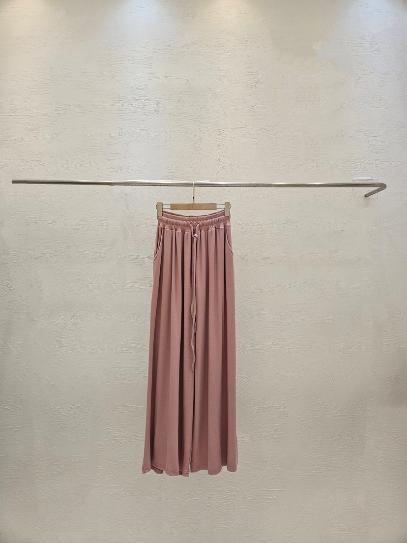 GOSSIP韓國代購女士新款推薦時尚26春夏熱賣26夏季休閑褲羅紋GOSSIP休閑褲圖色2