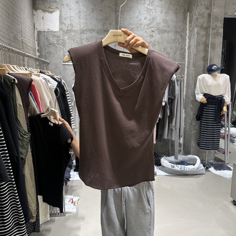 JUNI韓國直郵實拍女裝新款時尚職業休閑推薦熱賣吊帶背心my juni吊帶/背心圖色2