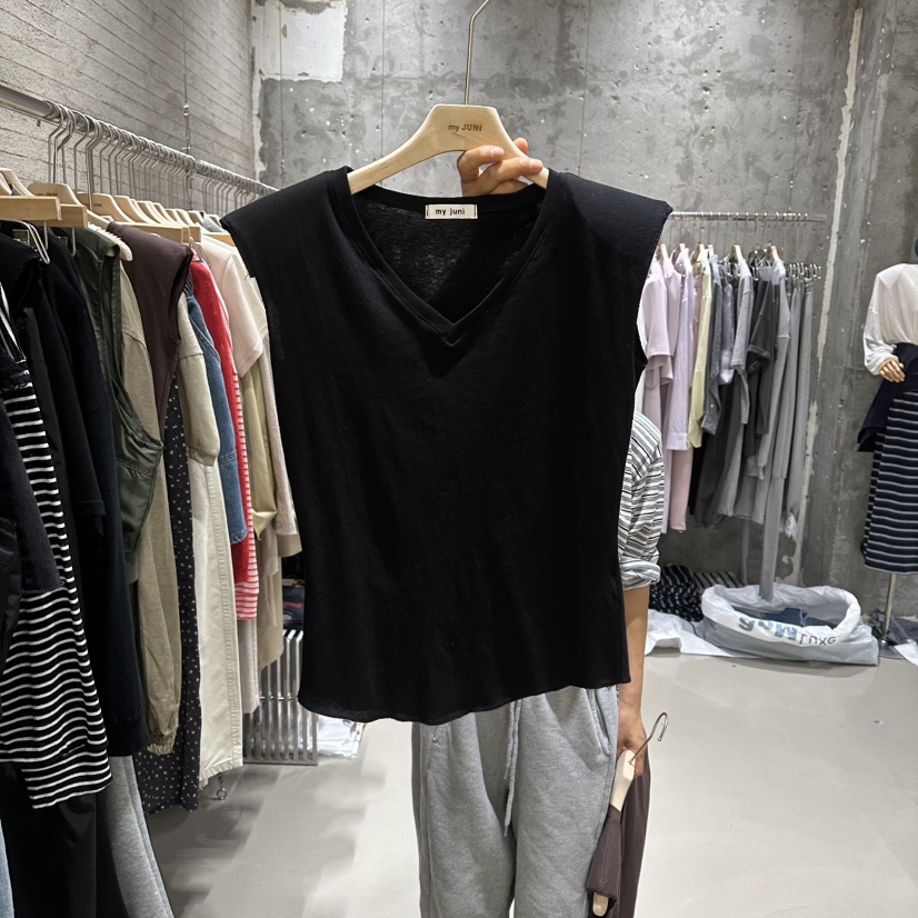 JUNI韓國直郵實拍女裝新款時尚職業休閑推薦熱賣吊帶背心my juni吊帶/背心圖色3