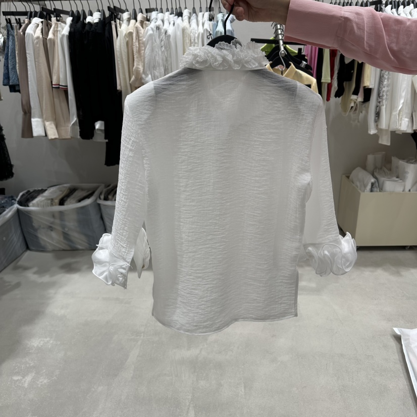 BUBBLE/LOTTIMO韓國直郵實拍女裝新款休閑職業襯衫蕾絲衫BUBBLE/LOTTIMO襯衫/蕾絲衫