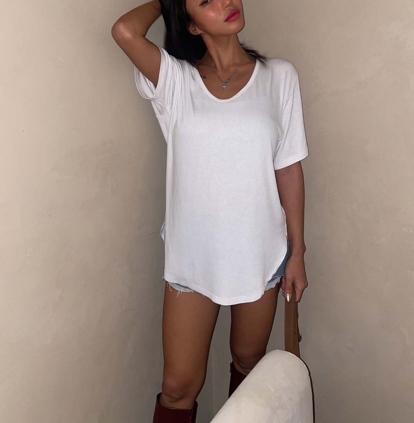 GOSSIP韓國東大門代購女士新款熱賣26夏季26春夏T恤人造絲羅紋GOSSIPT恤圖色3