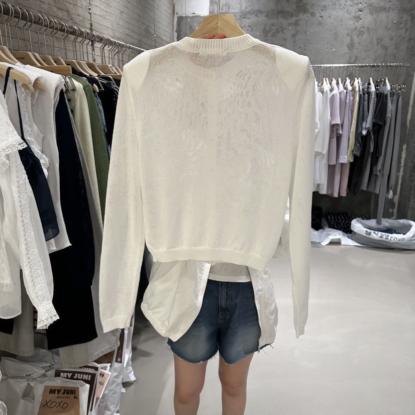 JUNI東大門實拍韓國女士新款時尚26春夏推薦人氣針織衫開衫my juni針織衫