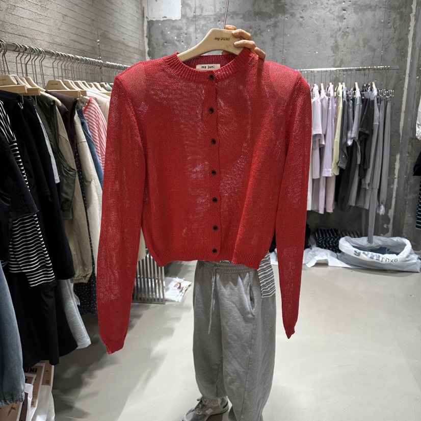 JUNI東大門實拍韓國女士新款時尚26春夏推薦人氣針織衫開衫my juni針織衫圖色2