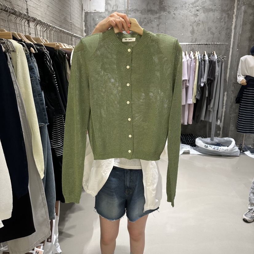 JUNI東大門實拍韓國女士新款時尚26春夏推薦人氣針織衫開衫my juni針織衫圖色4
