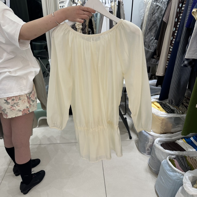 EGG IS東大門實拍韓國女裝新款推薦26夏季26春夏襯衫蕾絲衫EGG IS襯衫/蕾絲衫