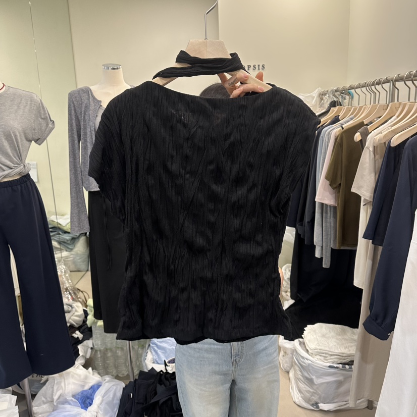 NOPSIS韓國東大門代購女士新款26夏季時尚職業襯衫蕾絲衫NOPSIS襯衫/蕾絲衫