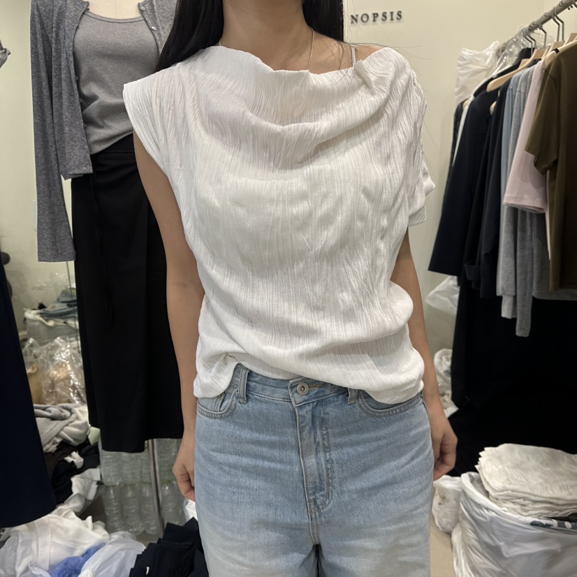 NOPSIS韓國東大門代購女士新款26夏季時尚職業襯衫蕾絲衫NOPSIS襯衫/蕾絲衫圖色1