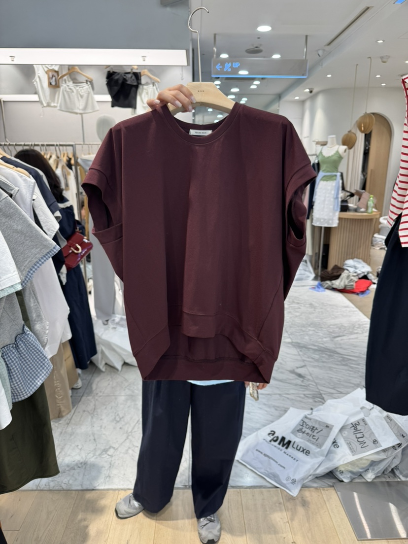 REVE-L韓國代購女裝新款職業26夏季人氣推薦26春夏時尚T恤REVE-LT恤圖色2