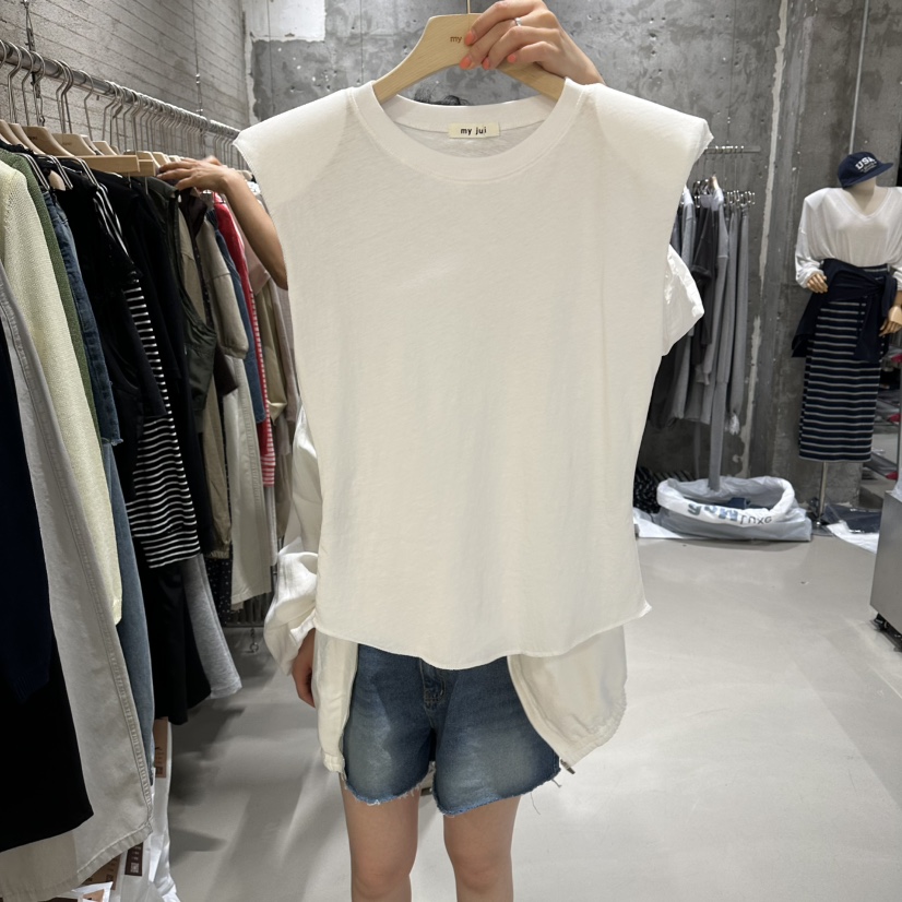 JUNI韓國代購女裝新品熱賣26夏季休閑26春夏推薦吊帶背心my juni吊帶/背心圖色1