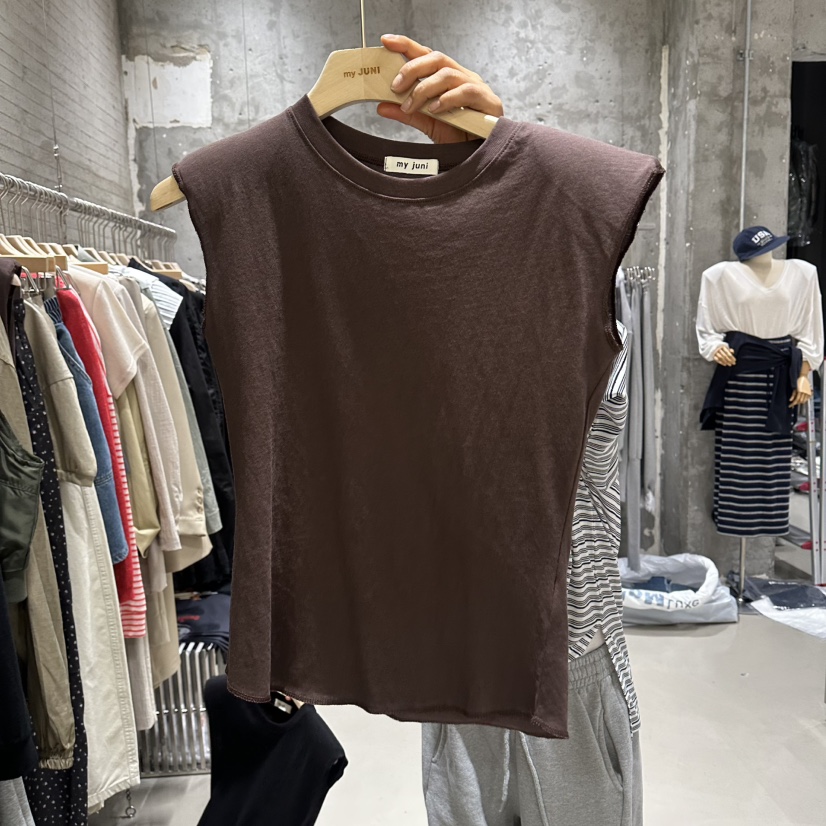 JUNI韓國代購女裝新品熱賣26夏季休閑26春夏推薦吊帶背心my juni吊帶/背心圖色2