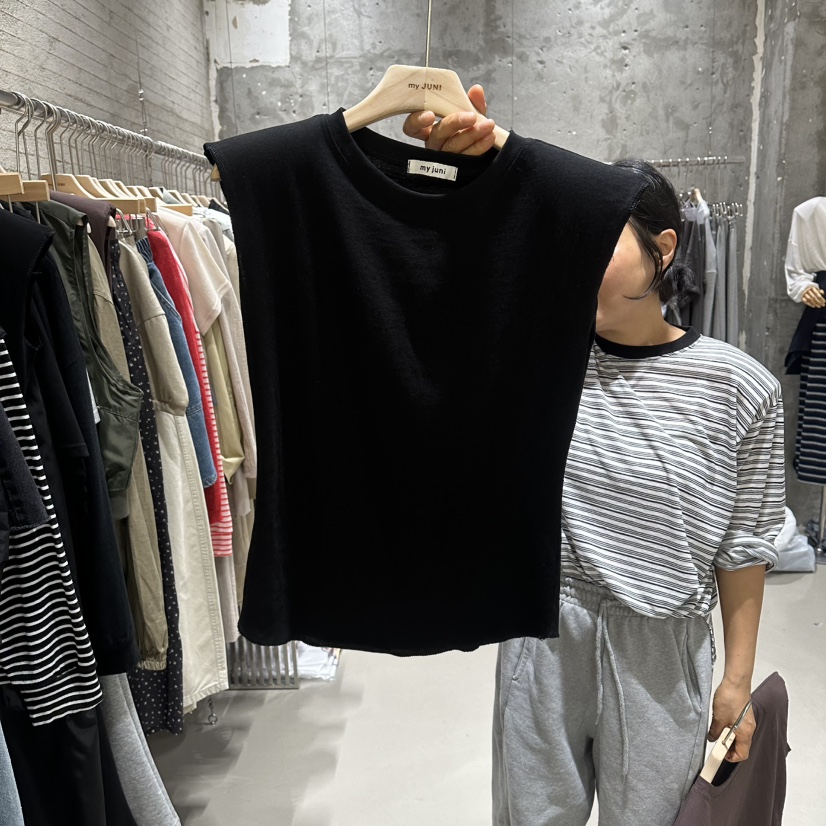 JUNI韓國代購女裝新品熱賣26夏季休閑26春夏推薦吊帶背心my juni吊帶/背心圖色3