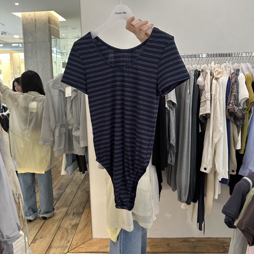 CREAM VILLA東大門實拍韓國女裝新款熱賣T恤CREAMVILLAT恤圖色3