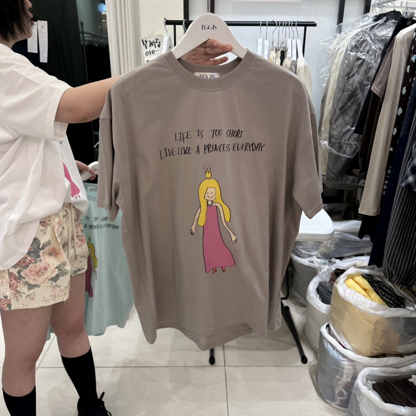 EGG IS韓國直郵女裝新款人氣熱賣時尚26春夏職業推薦T恤EGG IST恤圖色3