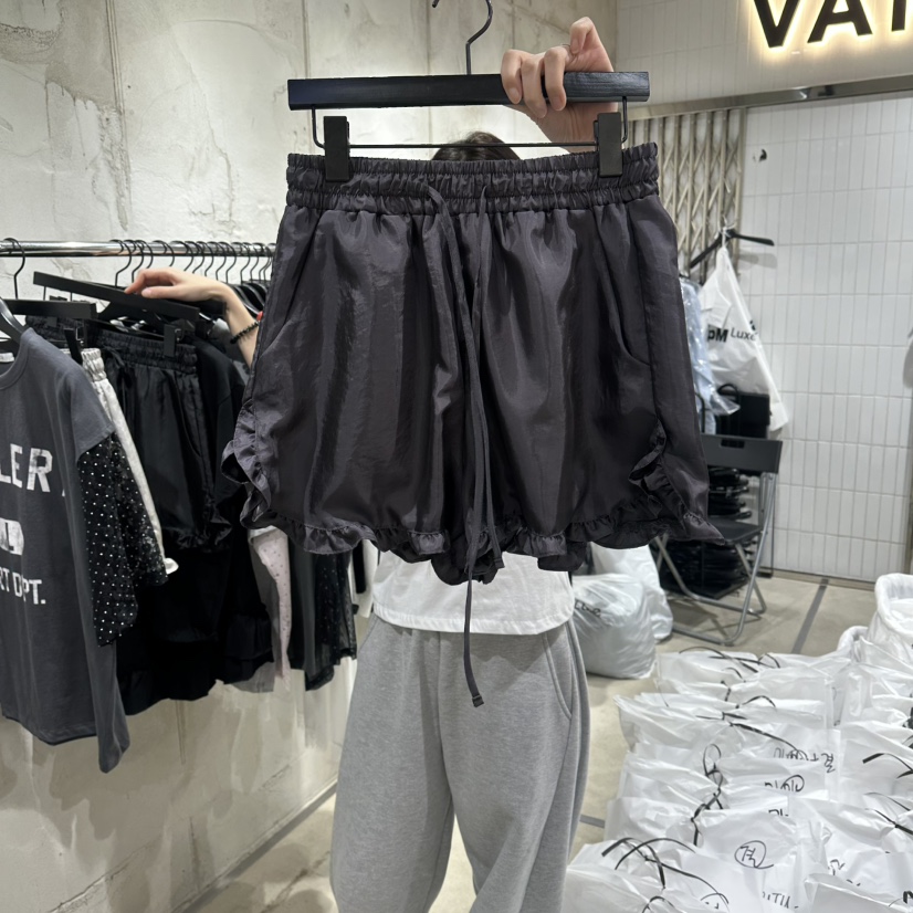 VANTA東大門實拍韓國女裝新款時尚推薦26夏季人氣熱賣短褲VANTA短褲圖色2墨色