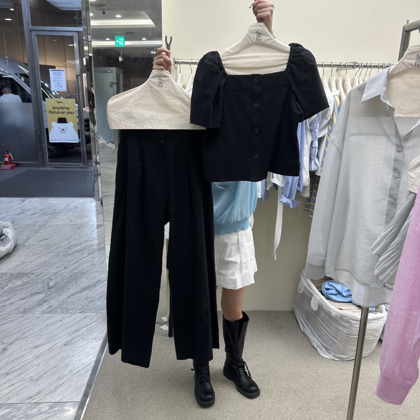 AMOEBA韓國直郵女裝新款人氣26夏季熱賣職業時尚26春夏休閑褲AMOEBA休閑褲