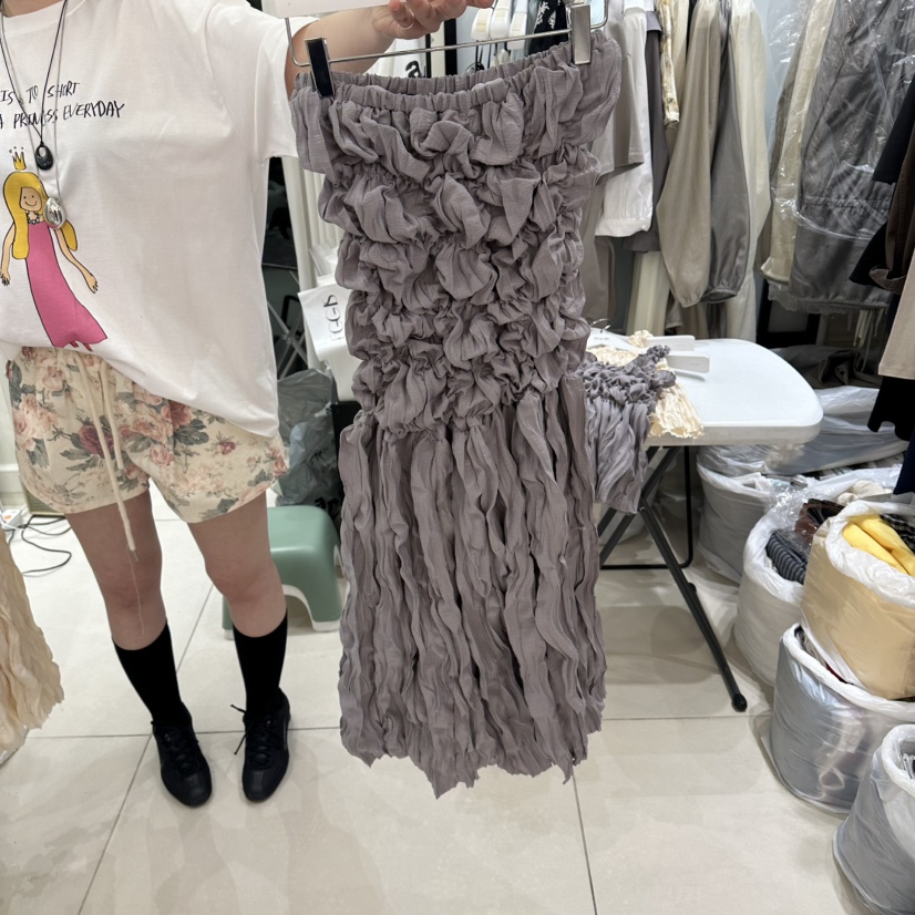 EGG IS韓國代購女裝新品時尚人氣推薦26夏季職業休閑長裙EGG IS長裙圖色2