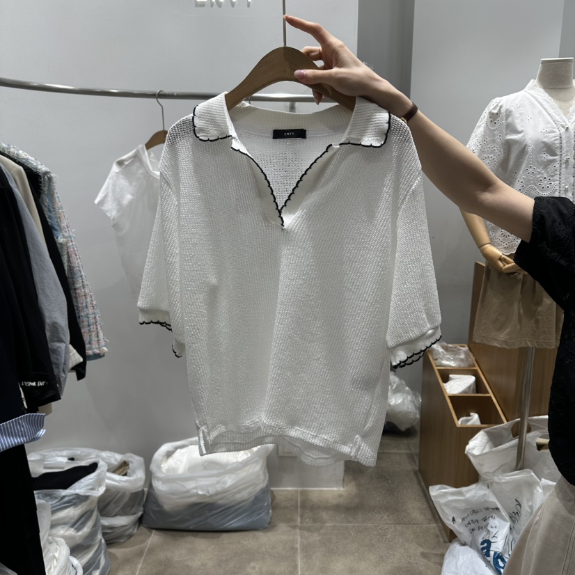 ENVY韓國東大門直郵女裝新款休閑職業時尚人氣襯衫蕾絲衫ENVY襯衫/蕾絲衫圖色1