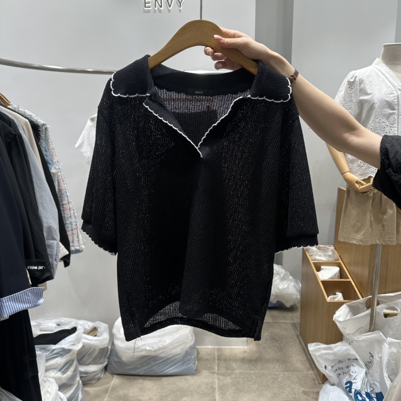 ENVY韓國東大門直郵女裝新款休閑職業時尚人氣襯衫蕾絲衫ENVY襯衫/蕾絲衫圖色3