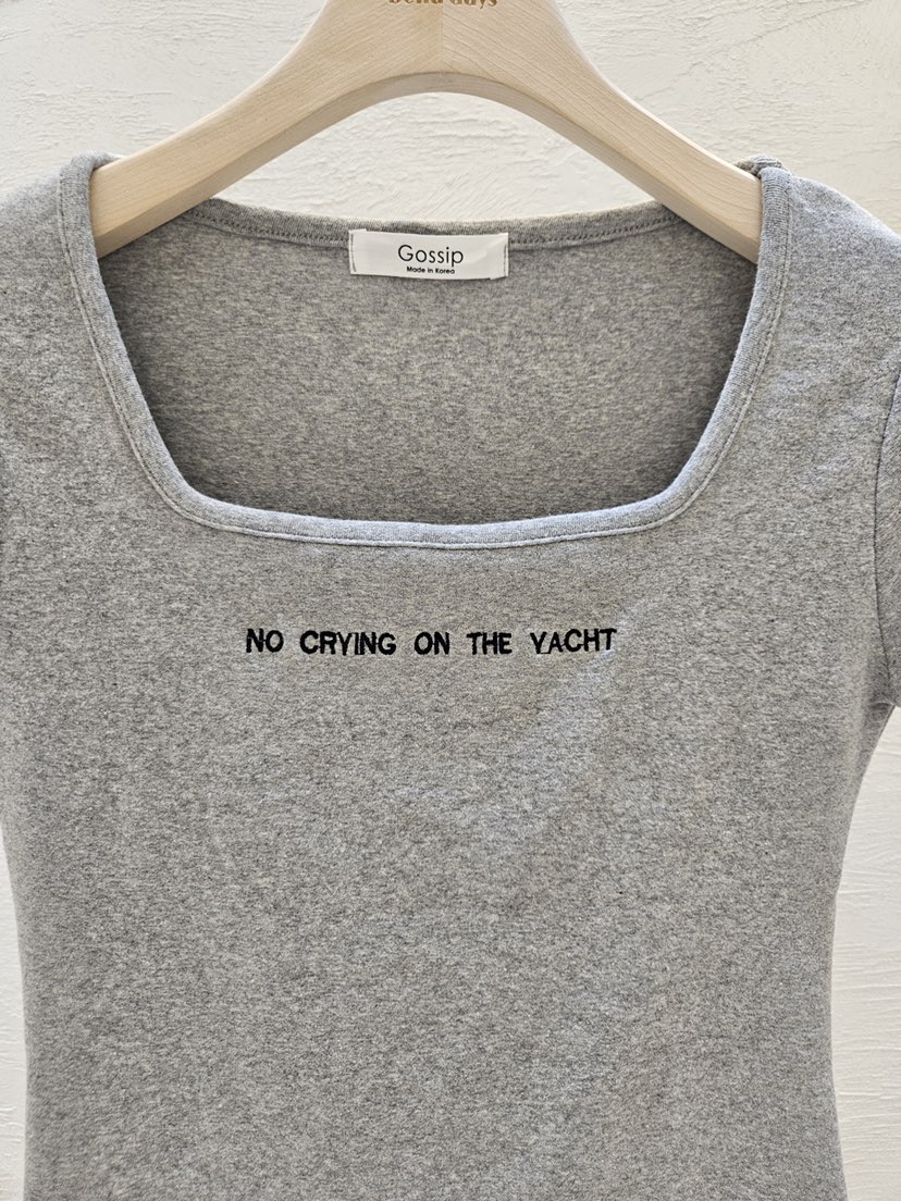 GOSSIP東大門實拍韓國女士新款26夏季職業熱賣T恤闊腿褲羅紋GOSSIPT恤