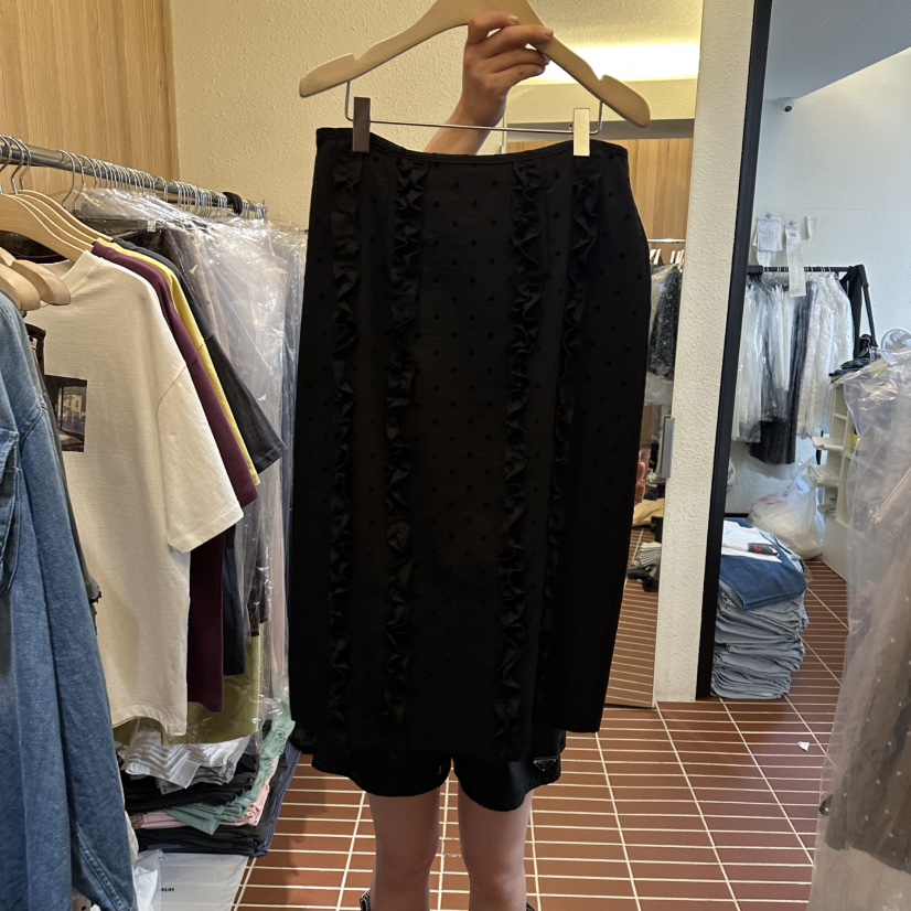 CHOI-L韓國直郵女士新品人氣休閑推薦26夏季職業熱賣長裙CHOI長裙圖色3黑色