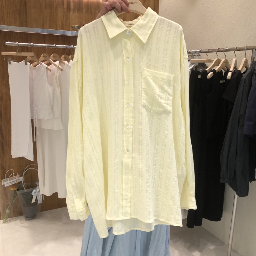 FIFO/UNANSWERED-MYSTERY韓國東大門代購女士新款人氣襯衫蕾絲衫孔眼FIFO/UNANSWERED-MYSTERY襯衫/蕾絲衫圖色2