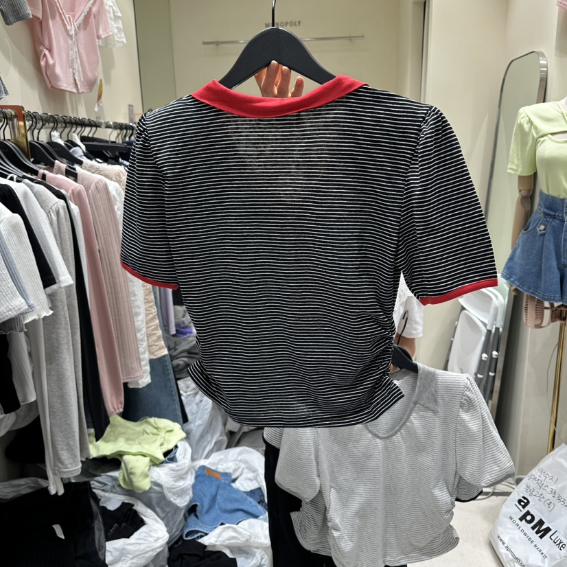 MONOPOLY韓國東大門代購女士新款26夏季人氣職業熱賣休閑T恤MONO_POLYT恤