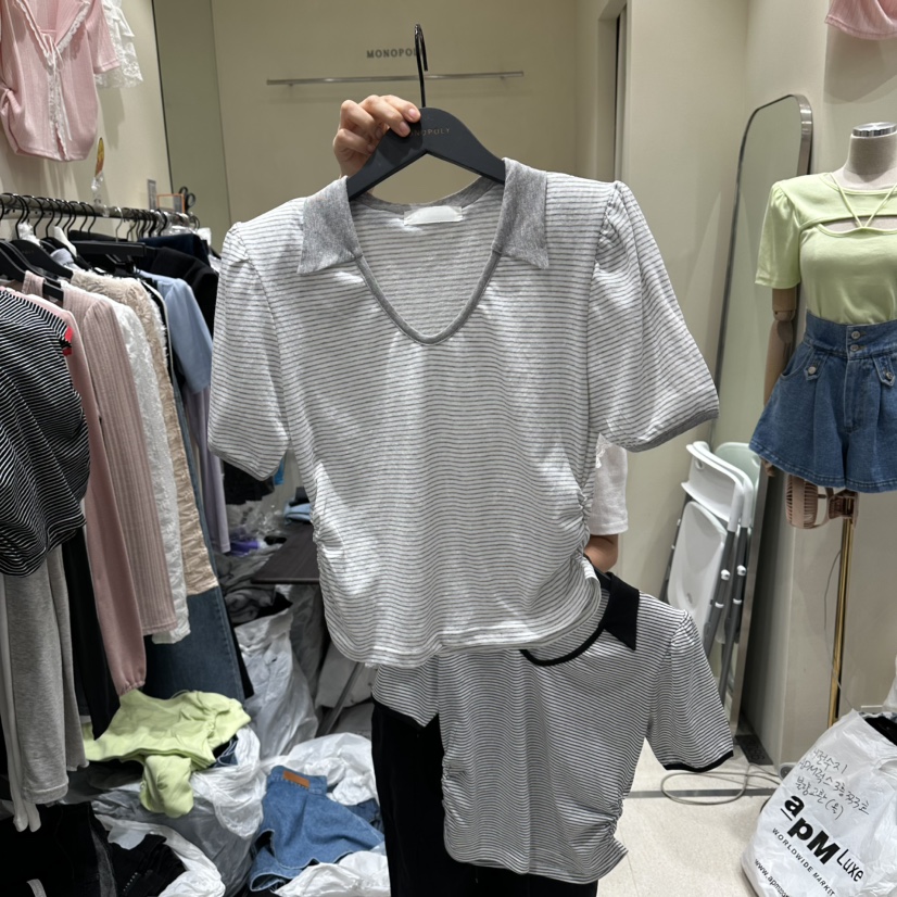 MONOPOLY韓國東大門代購女士新款26夏季人氣職業熱賣休閑T恤MONO_POLYT恤圖色1