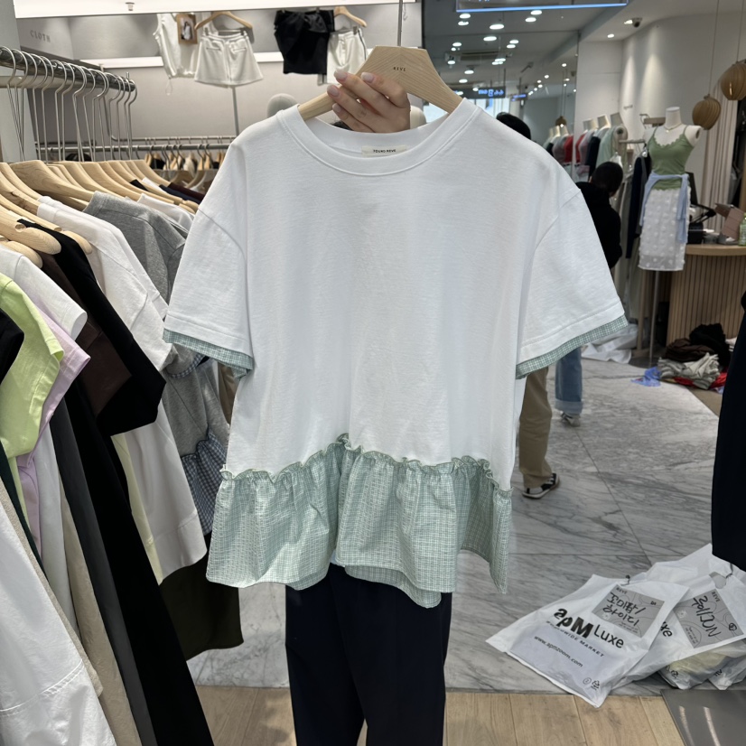 REVE-L韓國直郵女士新品人氣職業熱賣休閑26夏季襯衫蕾絲衫REVE-L襯衫/蕾絲衫圖色1