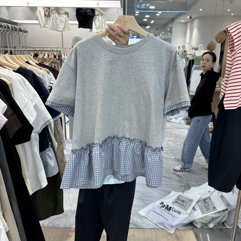 REVE-L韓國直郵女士新品人氣職業熱賣休閑26夏季襯衫蕾絲衫REVE-L襯衫/蕾絲衫圖色2