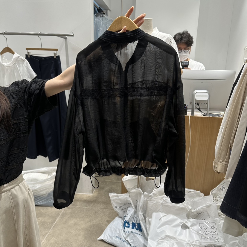 ENVY韓國直郵女士新品26夏季職業人氣休閑時尚襯衫蕾絲衫ENVY襯衫/蕾絲衫