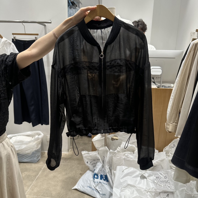 ENVY韓國直郵女士新品26夏季職業人氣休閑時尚襯衫蕾絲衫ENVY襯衫/蕾絲衫圖色2