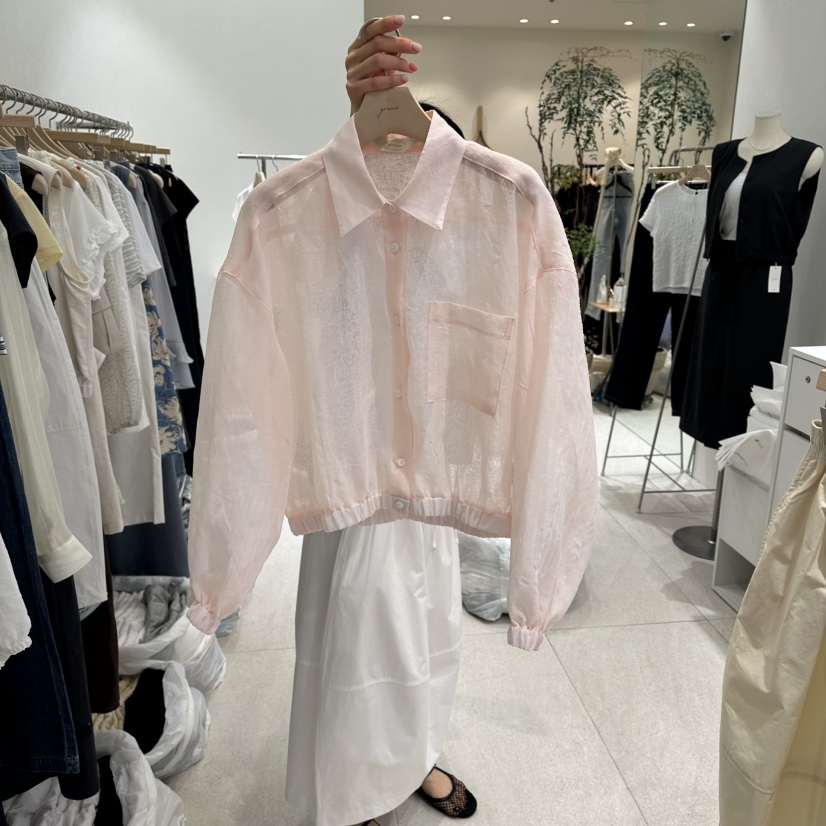 GRACIA韓國直郵實拍女裝新品推薦休閑襯衫蕾絲衫不含內搭GRACIA襯衫/蕾絲衫圖色1