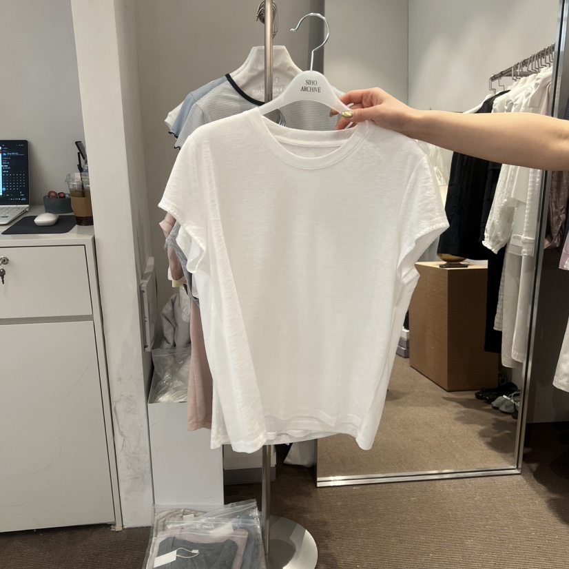 SIHO ARCHIVE韓國東大門代購女士新品休閑熱賣推薦T恤蕾絲SIHO ARCHIVET恤圖色2