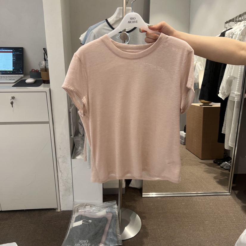 SIHO ARCHIVE韓國東大門代購女士新品休閑熱賣推薦T恤蕾絲SIHO ARCHIVET恤圖色4