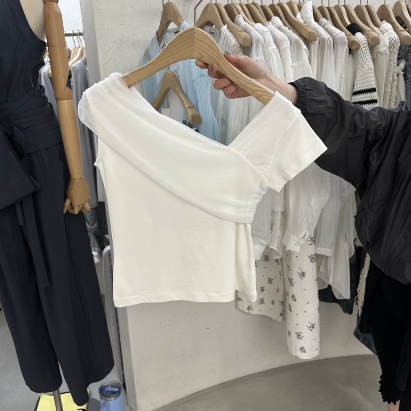 FOUNDATION韓國直郵女士新品人氣熱賣推薦26春夏26夏季T恤FOUNDATIONT恤圖色3