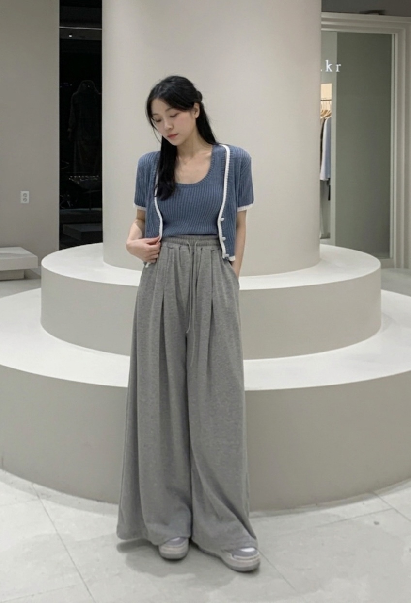 GOSSIP韓國東大門代購女裝新品熱賣推薦職業26春夏休閑褲褶裥GOSSIP休閑褲