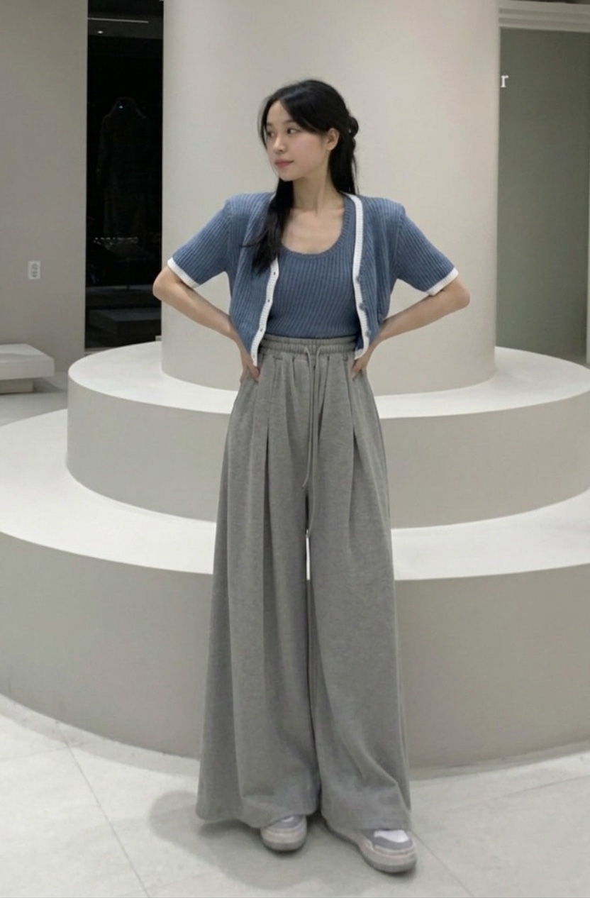 GOSSIP韓國東大門代購女裝新品熱賣推薦職業26春夏休閑褲褶裥GOSSIP休閑褲