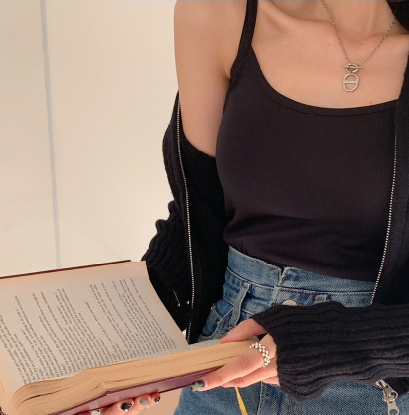 GOSSIP韓國代購女士新品時尚26夏季推薦26春夏吊帶背心莫代爾GOSSIP吊帶/背心