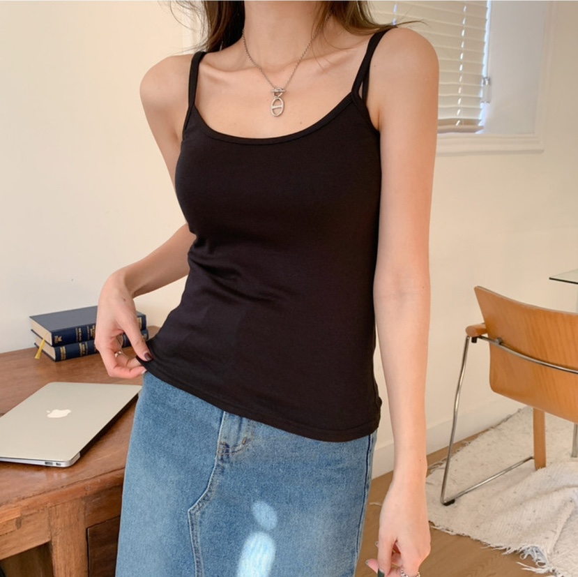 GOSSIP韓國代購女士新品時尚26夏季推薦26春夏吊帶背心莫代爾GOSSIP吊帶/背心